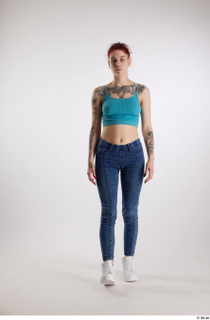 Rada  1 blue crop top blue jeans casual dressed…